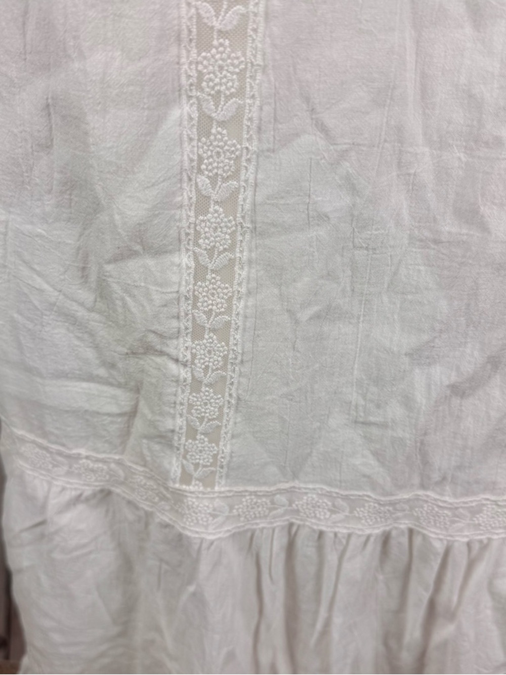 Lulu’s Esmeray White Lace Sleeveless Tiered Midi Dress Size XS - Picture 8 of 10